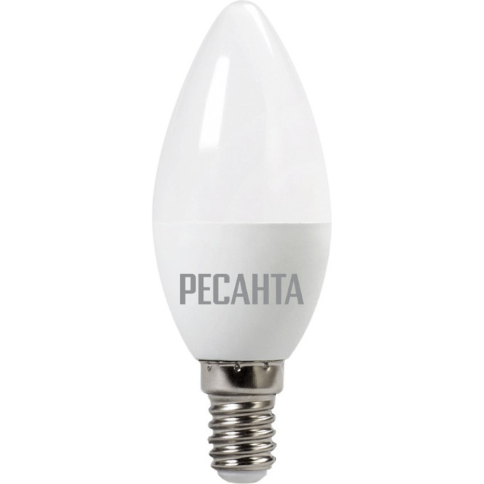 Лампа светодиодная РЕСАНТА LL-R-C37-6W-230-3K-E14 76/1/3